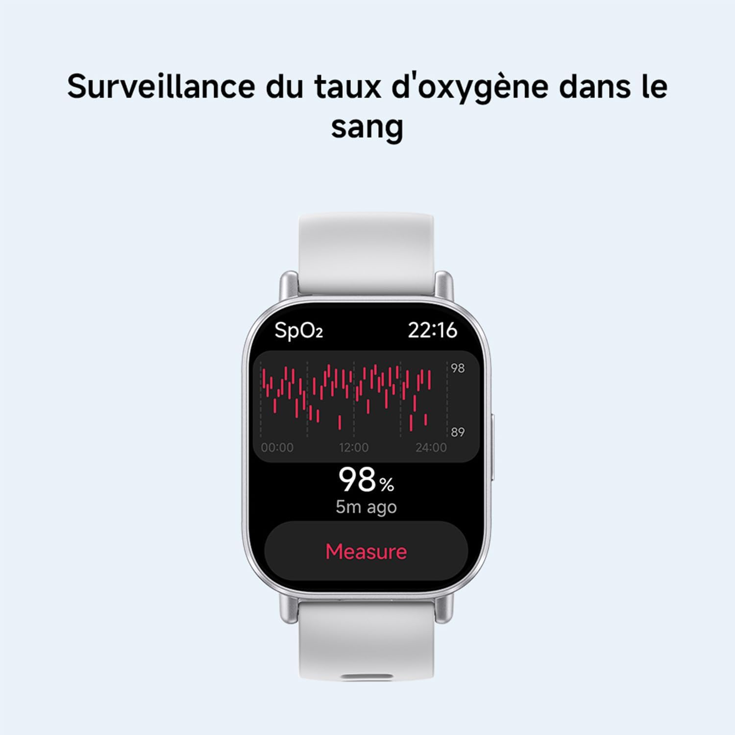Montre connectée Fitness, écran LCD 2", 18j autonomie, appels Bluetooth, 140+ Modes Sport, Suivi du Sommeil, 5ATM, GPS, Android & iOS, Noir