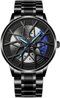 Montre Homme Frein Auto Disques Design Roues de Voiture Jantes Étanche