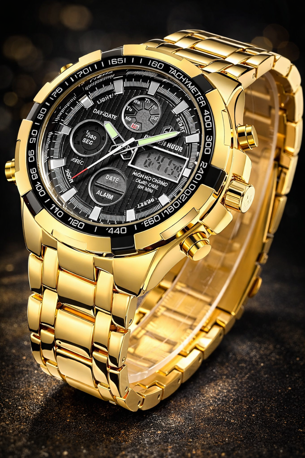 Montre numérique et analogique