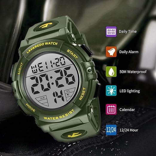 BEN NEVIS Montre Numérique pour Homme Montres Militaires de Sport 5ATM