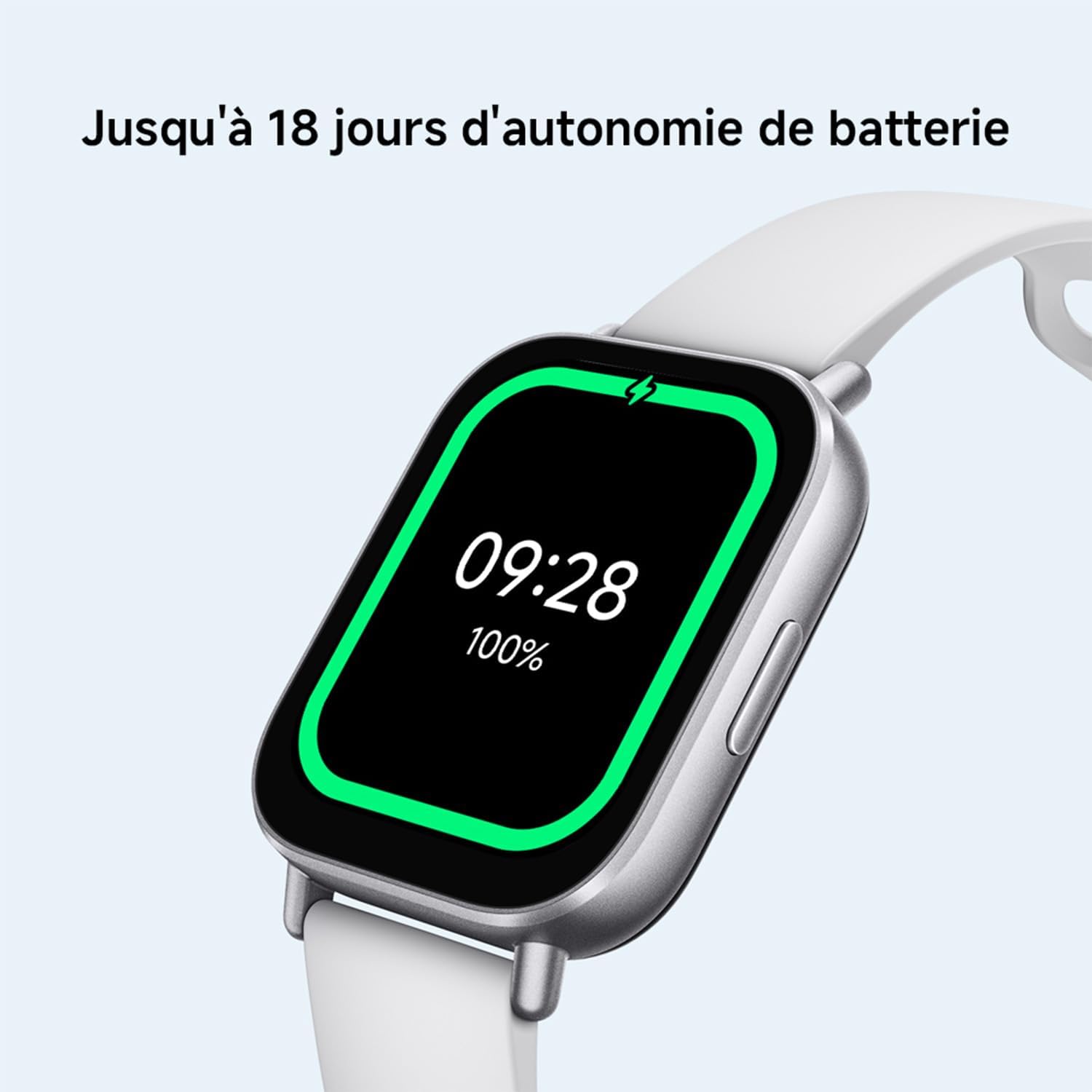 Montre connectée Fitness, écran LCD 2", 18j autonomie, appels Bluetooth, 140+ Modes Sport, Suivi du Sommeil, 5ATM, GPS