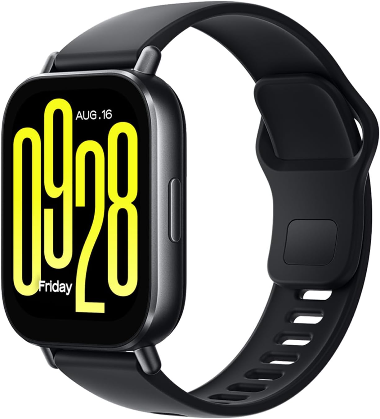 Montre connectée Fitness, écran LCD 2", 18j autonomie, appels Bluetooth, 140+ Modes Sport, Suivi du Sommeil, 5ATM, GPS, Android & iOS, Noir