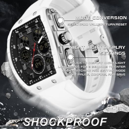 findtime Montre analogique numérique pour homme