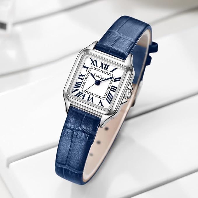 Classique Carrée Montre pour Femmes avec Chiffres Romains