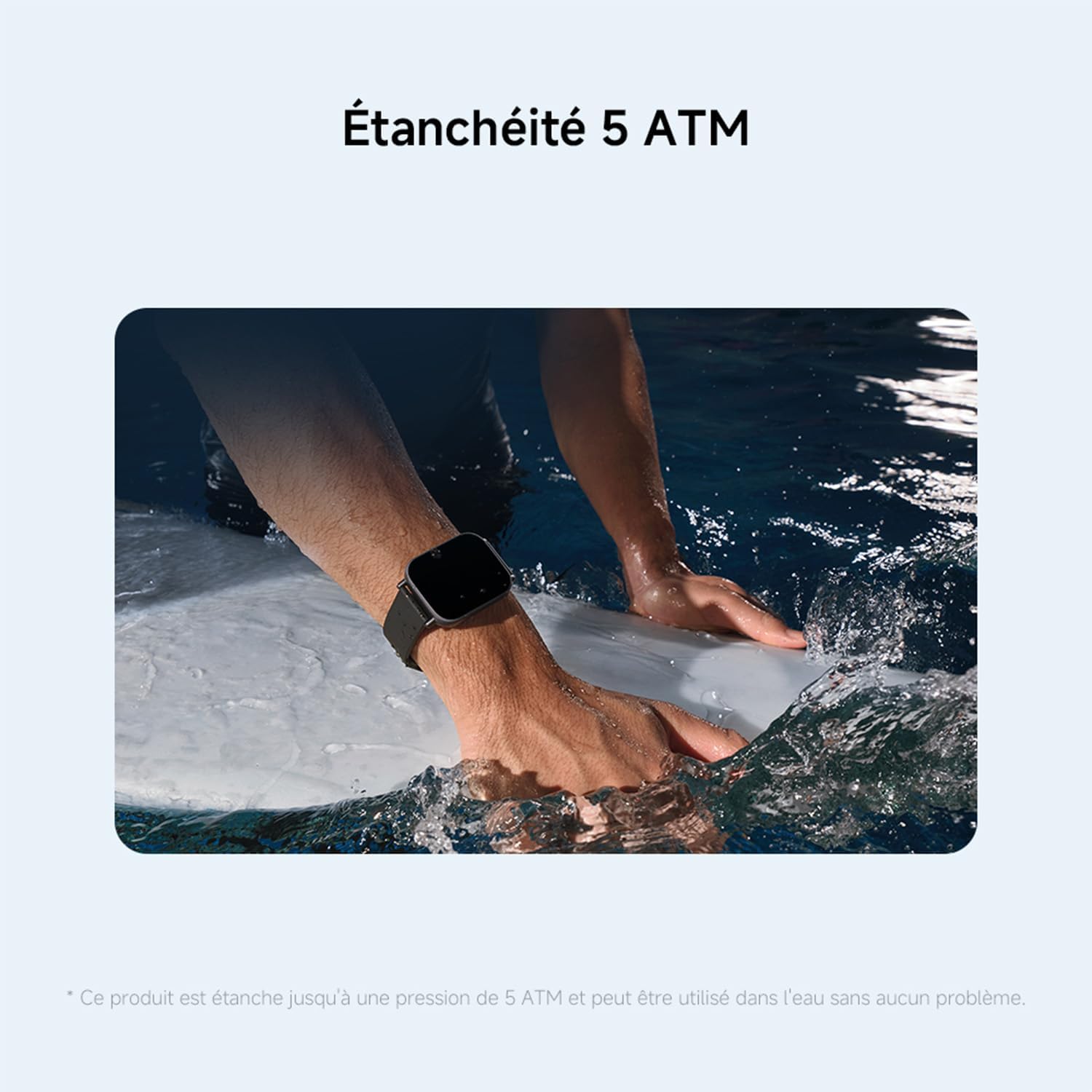 Montre connectée Fitness, écran LCD 2", 18j autonomie, appels Bluetooth, 140+ Modes Sport, Suivi du Sommeil, 5ATM, GPS