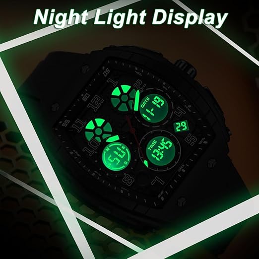 findtime Montre analogique numérique pour homme