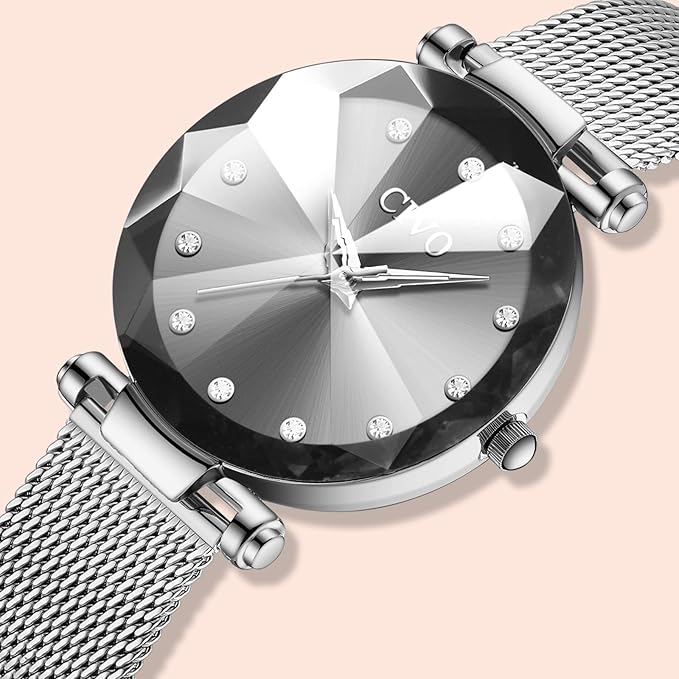 CIVO Montre Femme Bracelet Acier Inoxydable