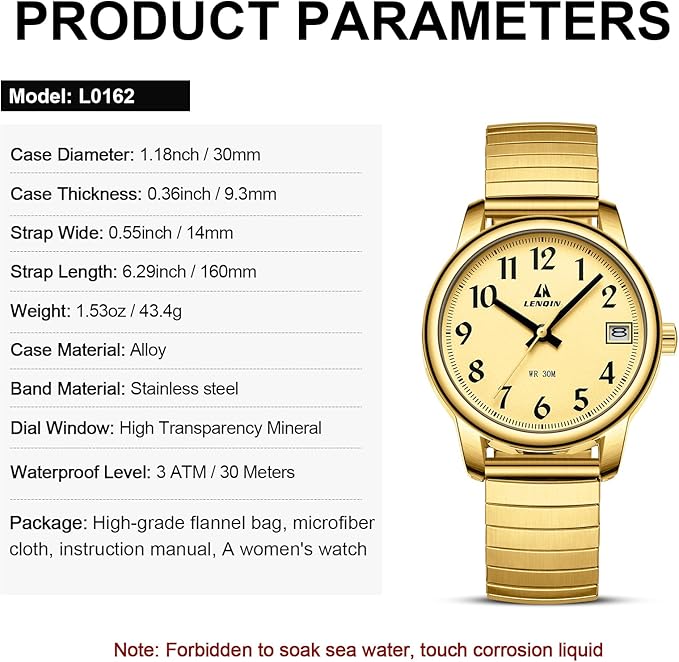 LN LENQIN Montre Femme