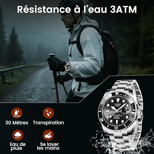 LIGE Montre Homme, Montres