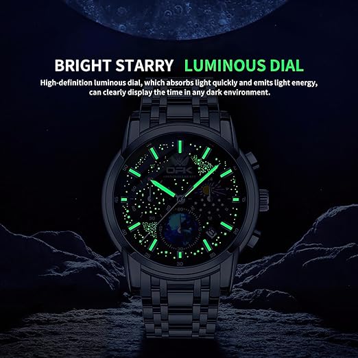 Montres-Bracelets pour Hommes avec Affichage de la Date, Montre pour Hommes Multifonctions