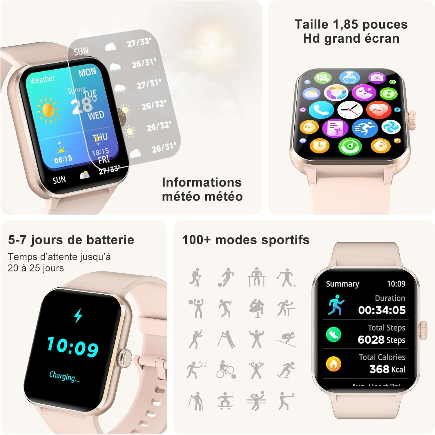 Montre connectée pour femmes