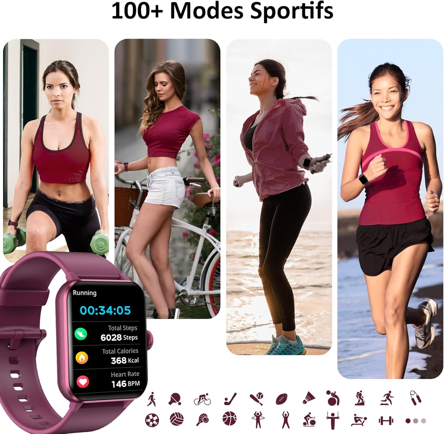 Blackview Montre Connectée Femmes