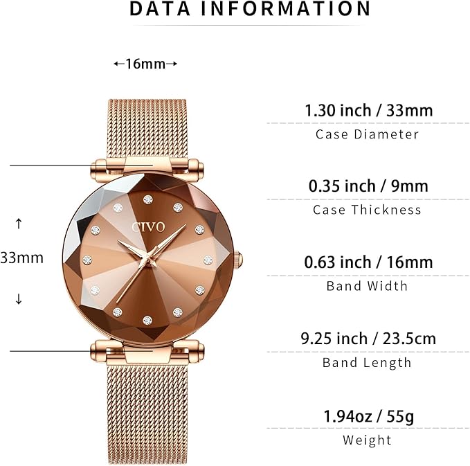 CIVO Montre Femme Bracelet