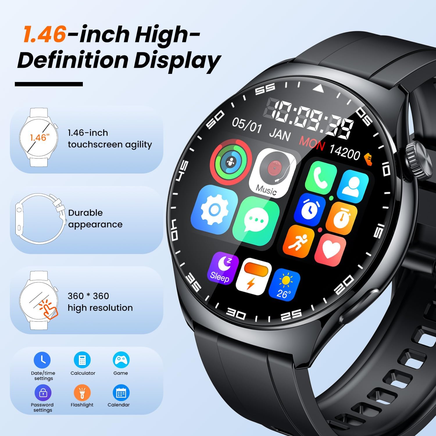 Montre Connectée Homme Smartwatch Sport