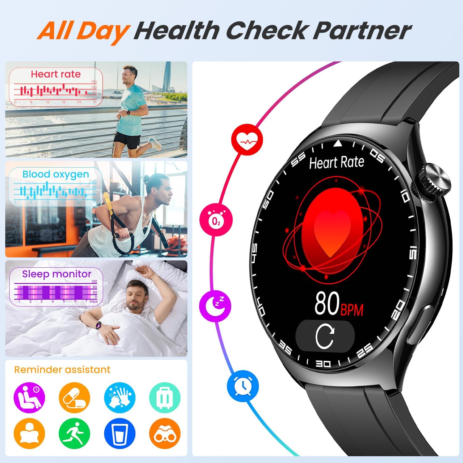 Montre Connectée Homme Smartwatch Sport