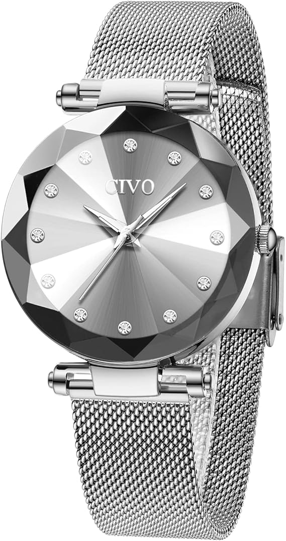 CIVO Montre Femme Bracelet Acier Inoxydable
