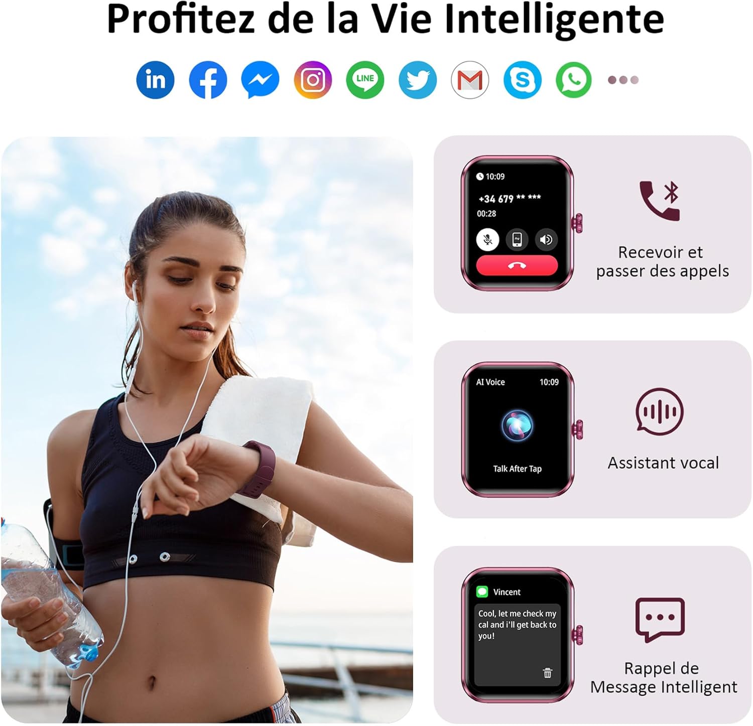 Blackview Montre Connectée Femmes